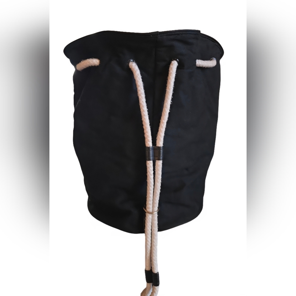 CHANEL Vintage Black Canvas Shoulder/Bucket Bag - Picture 2 of 9